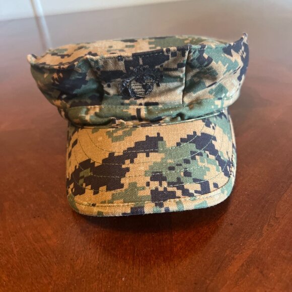 USMC marine Woodland marpat Camouflage Cover Cap Small Military SEKRI - Picture 1 of 4